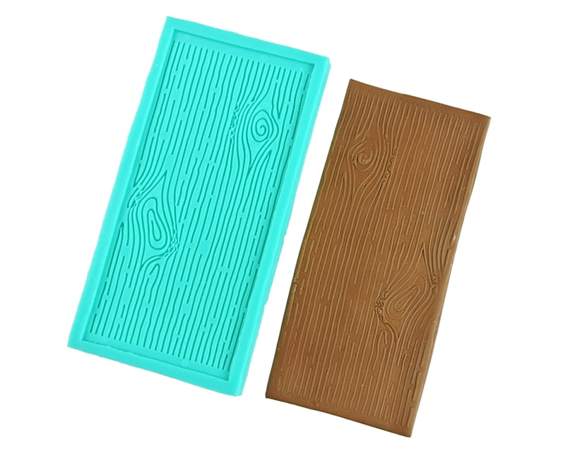 Silicone Mold for Sugar Paste Wood Pattern