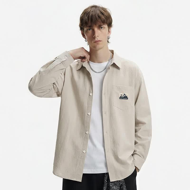 Mark Fairwhale Men's National Trend Long-Sleeve Casual Shirt