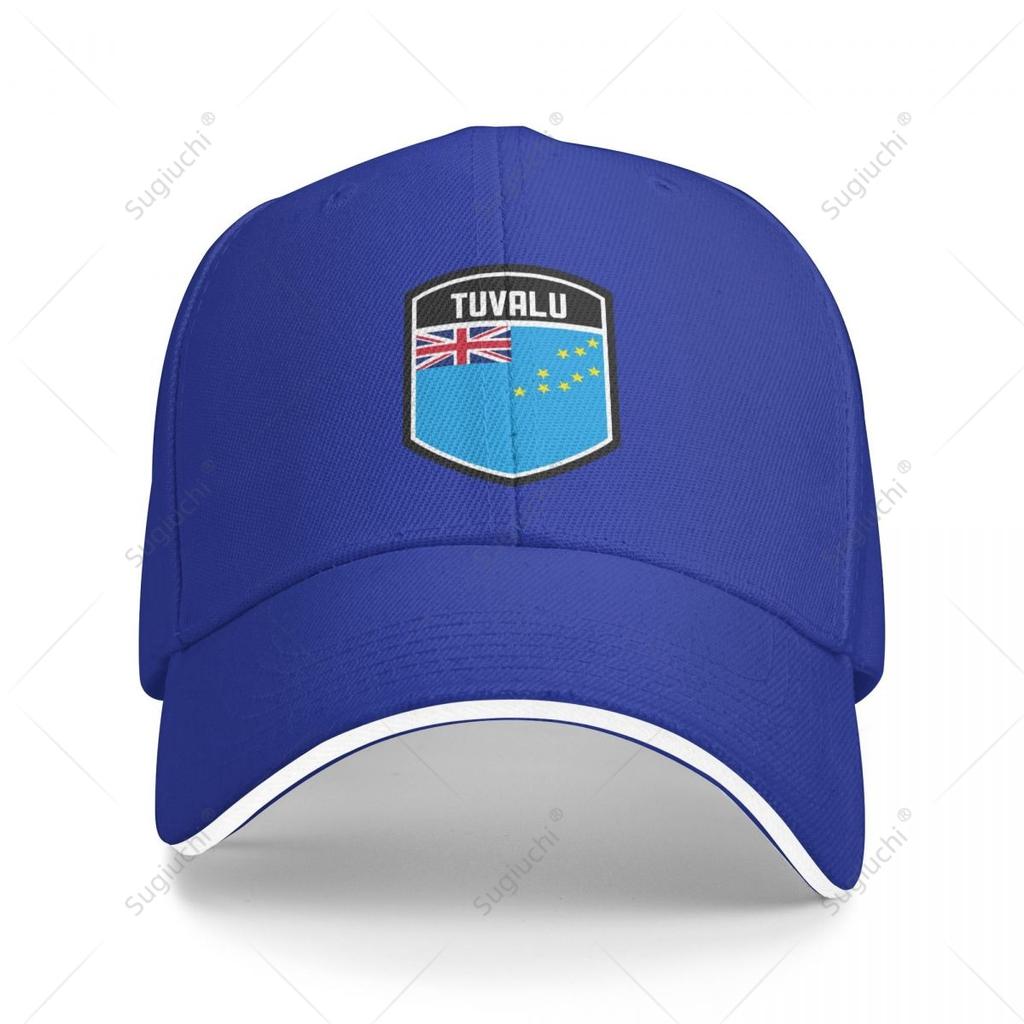 Multifunction Tuvalu Flag Shield Sandwich Baseball Cap Unisex Sports Casual Caps Golf Hat Fishing Outdoors