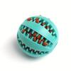 Chew-Resistant Rubber Teething Ball for Border Collies - Interactive, Self-Amusing, and Boredom-Relief Toy with Treat-Leaking Feature.