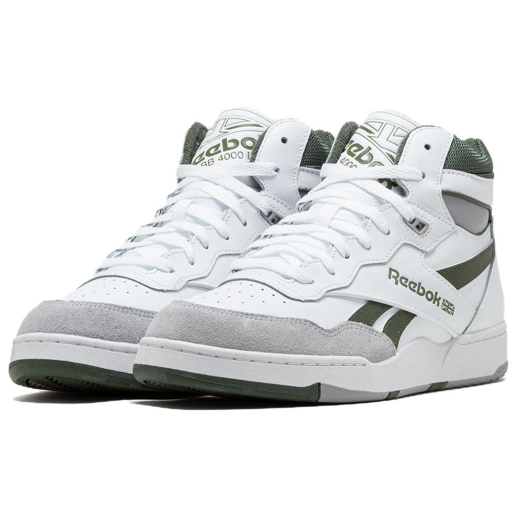 Reebok BB4000 2 Mid White Varsity Green Men Sneakers Cold-Grey 100032748