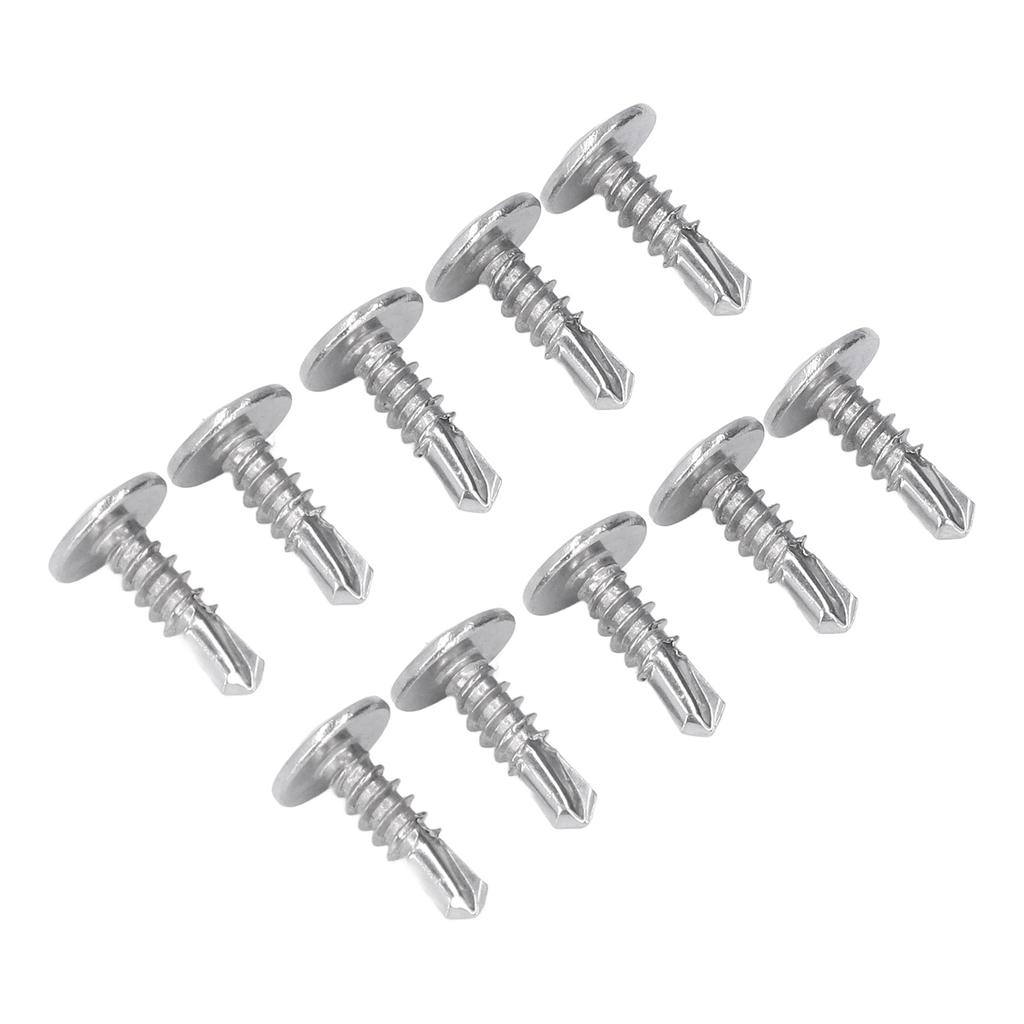 200 шт. самосверлящих винтов с головкой под шайбу, винты из нержавеющей стали 304 для работы по дереву M4.8x16