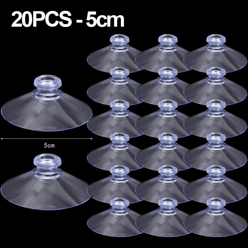 Mushroom Head Clear Suction Cups PVC Adhesive Sucker Holders Hanging Hooks Home Organizer Suction Pads Window Glass Table Decor