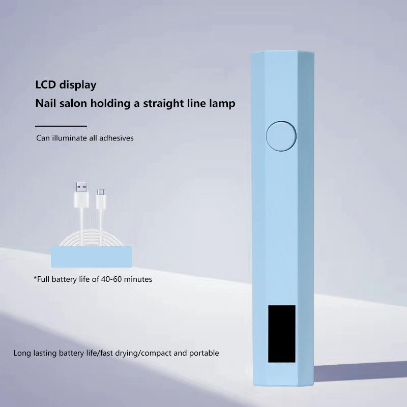 Portable Mini Handheld Nail Lamp Screen Display Quick Dry Gel Polish Nail Home Salon Manicure Tools Uv Nails Light