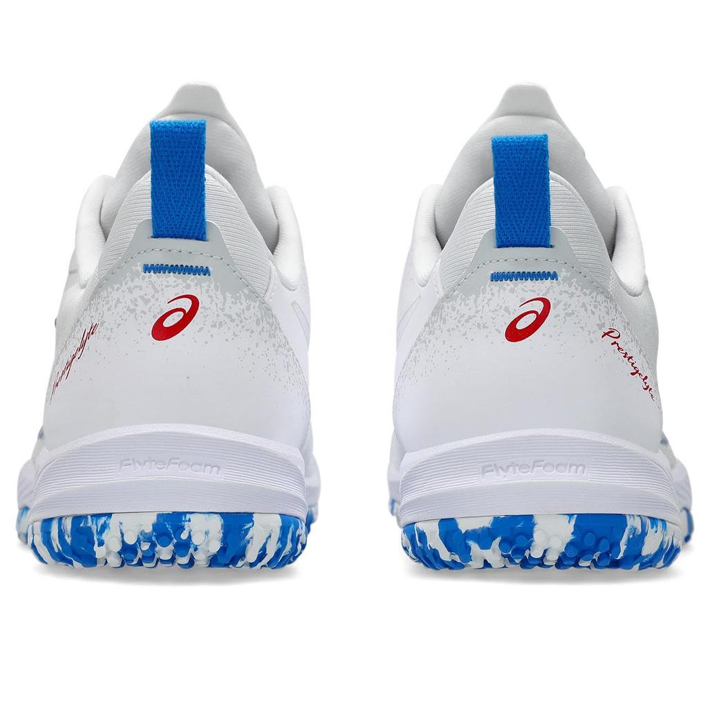 Теннисные туфли PRESTIGELYTE 5 OC 1043A022 унисекс 101 см 3E [ASICS] (Белый/Электрический синий) +25,5
