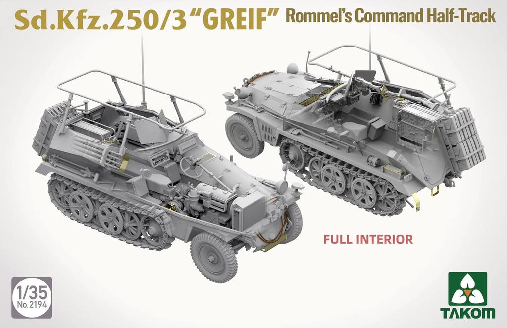 TAKOM Германия Greif Пластиковая модель TKO2194 1/35 Sd.Kfz.250/3