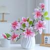 4 Искусственных цветка магнолии Искусственные цветы в китайском стиле Украшение для гостиной Настольная цветочная композиция