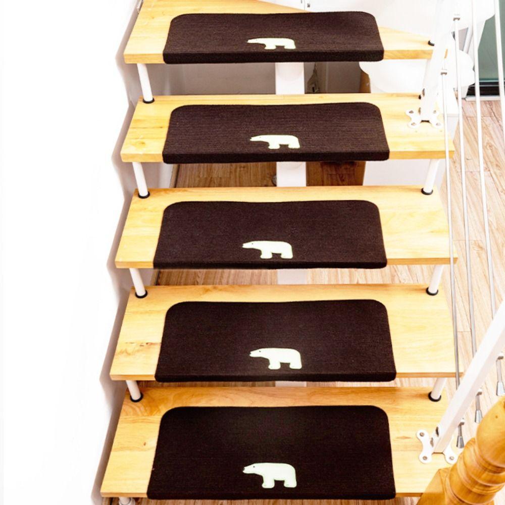 Напольный ковер самоклеящийся безопасный бесшумный водопоглощающий напольный коврик коврик для ступеней ковер накладка на ступени коврик для лестницы