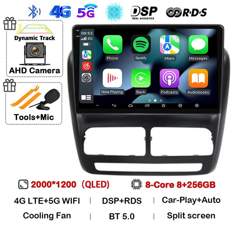Android 14 Автомагнитола Carplay Auto для FIAT DOBLO для OPEL COMBO TOUR 2010 2011 2012 2013 2014 2015 GPS Мультимедийный Стереопроигрыватель