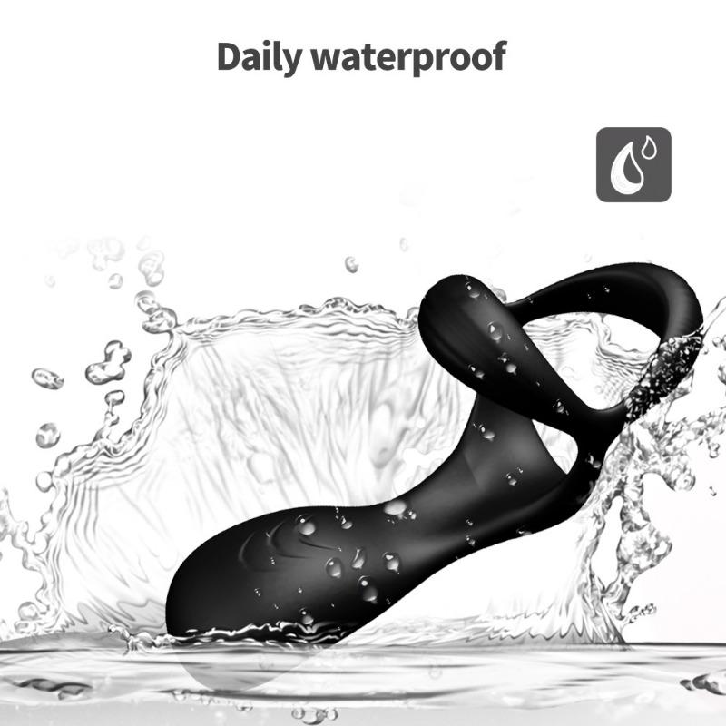 10-частотное вибрирующее силиконовое кольцо для пениса, мужские вибраторы простаты, массаж яичек, анальная пробка, клетка целомудрия для взрослых, секс-игрушки