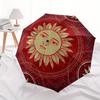Golden Sun Mandala Tapestry: Bohemian Wall Hanging for Home DecorUmbrella, Portable 3-Fold Umbrella for Men & Women,Christmas Gift ES177