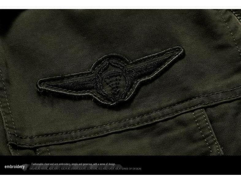 Мужская хлопковая куртка в военном стиле 2023 года для весны и осени