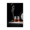 Wall Art Wine Glass Canvas Painting Whisky Bottle Cigar Poster Living Room Kitchen Home Decoration Mural Fashion Bar Restaurant No Frame