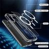Оригинальный магнитный чехол Magsafe для Samsung Galaxy S25 24+ 21 FE S22 Plus S23 Ultra Plus с беспроводной зарядкой, противоударный прозрачный чехол