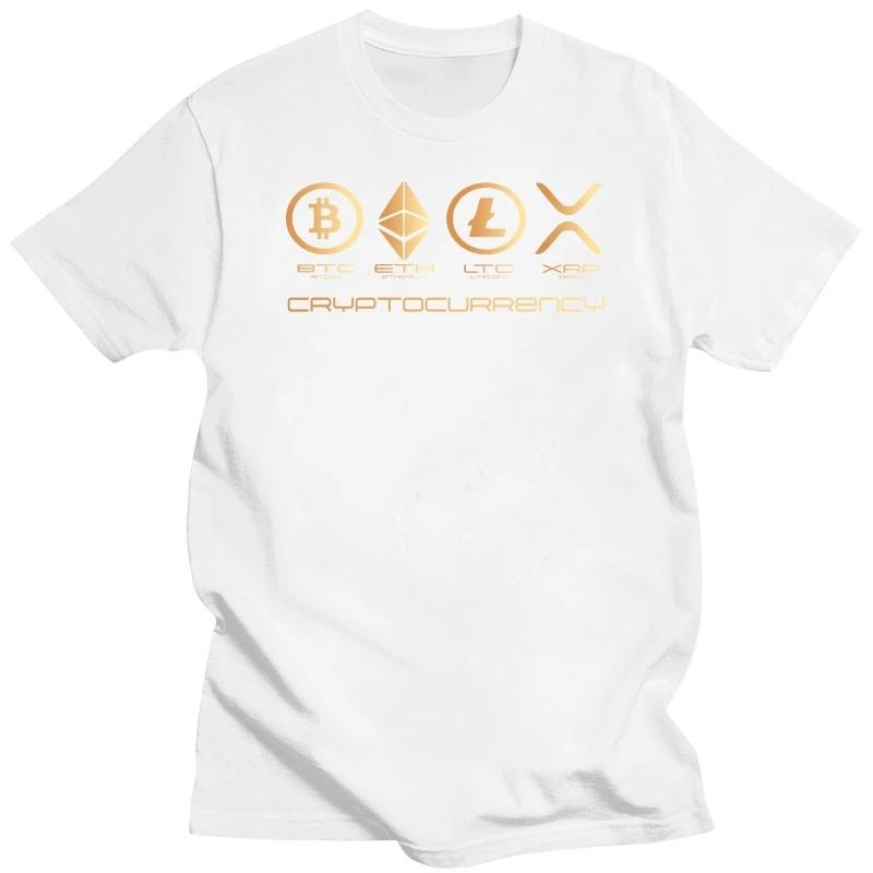Смешные футболки Ripple XRP для мужчин с коротким рукавом Bitcoin Crypto Cryptocurrency Футболка Streetwear Tee Tops Футболка из чистого хлопка Merch