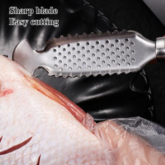 Инструмент для чистки рыбы. Средство для удаления накипи из нержавеющей стали с канавками. Скребок для рыбы с двумя рядами зубьев. Эргономичная ручка. Очиститель царапин от рыбьей чешуи.