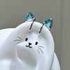 Изысканный блестящий двойной кафф для уха с бриллиантами, класса люкс: Универсальный, безболезненный дизайн