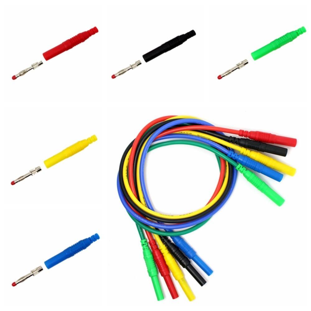 5pcs Stackable Banana Socket 4mm Plug Banana Jack Durable Banana Plug  For Instrumentation