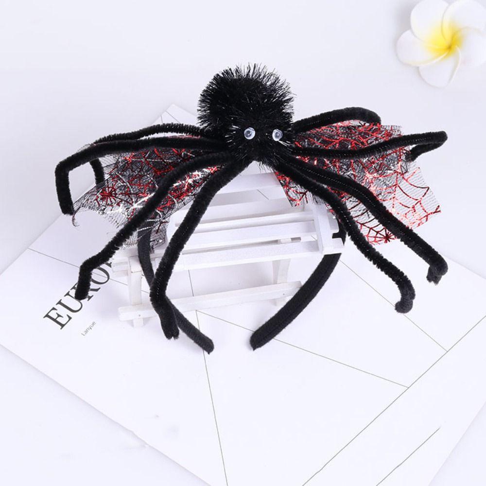 Spider Pumpkin Hairbands DIY Hair Accessories Spider Web Head Wrap Halloween Headband  Boys/Girls