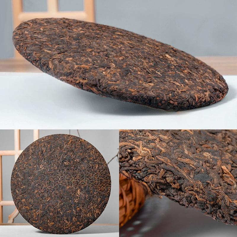 Спелый чай Пуэр Крупнолистовой высушенный на солнце сырой чай 357 г Ферментированный выдержанный спелый чайный пирог Пуэр