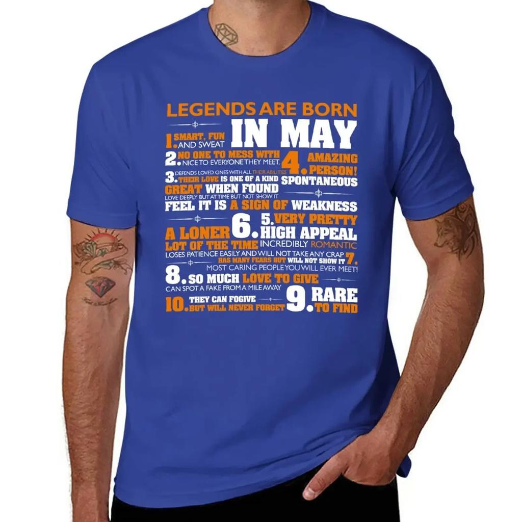 Legends are born in May T Shirt Cancer Pride Birthday Gift T-Shirt Blouse blacks Men's t-shirts