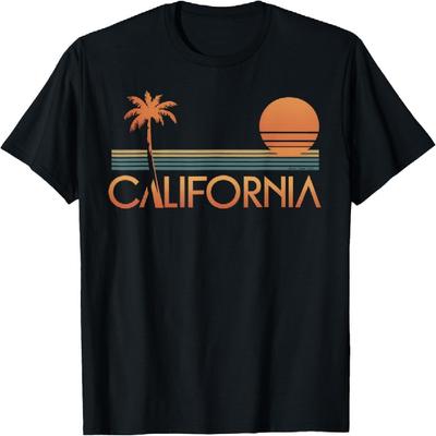 Футболка с логотипом Wave Street Vintage Retro California Summer Sunset