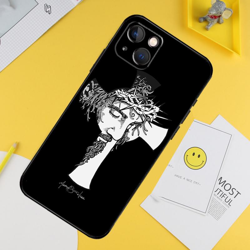 Jesus Phone Case For iPhone 16 15 Pro Max 11 12 13 14 Pro Max Mini XR 16 15 Plus 16e Cover Shell