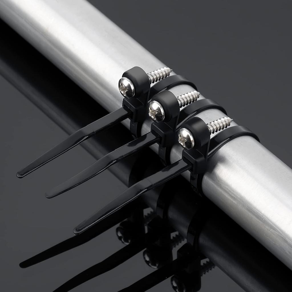 100/1000 шт. кабельных стяжек с винтовыми отверстиями, многоразовые фиксированные нейлоновые кабельные стяжки, самоблокирующиеся стяжки для шнуров, ремни, крепежные петли, офисный органайзер