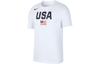 Nike T Shirts Men's White Crew Neck Moderate Straight Fit AV4352-100