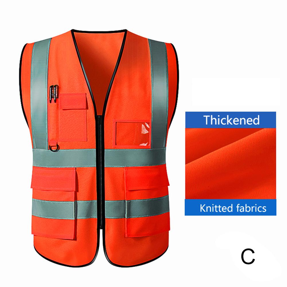 Highlight Reflective Straps Motorcycle Cycling Night Security Running Safety Vest High Visibility Reflective Safety Jacket