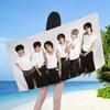 Kpop RIIZE Аниме Пляжное Полотенце для Купания Мягкое Впитывающее Мочалка Детские Подарки Для Детей Путешествия Кемпинг Спортзал