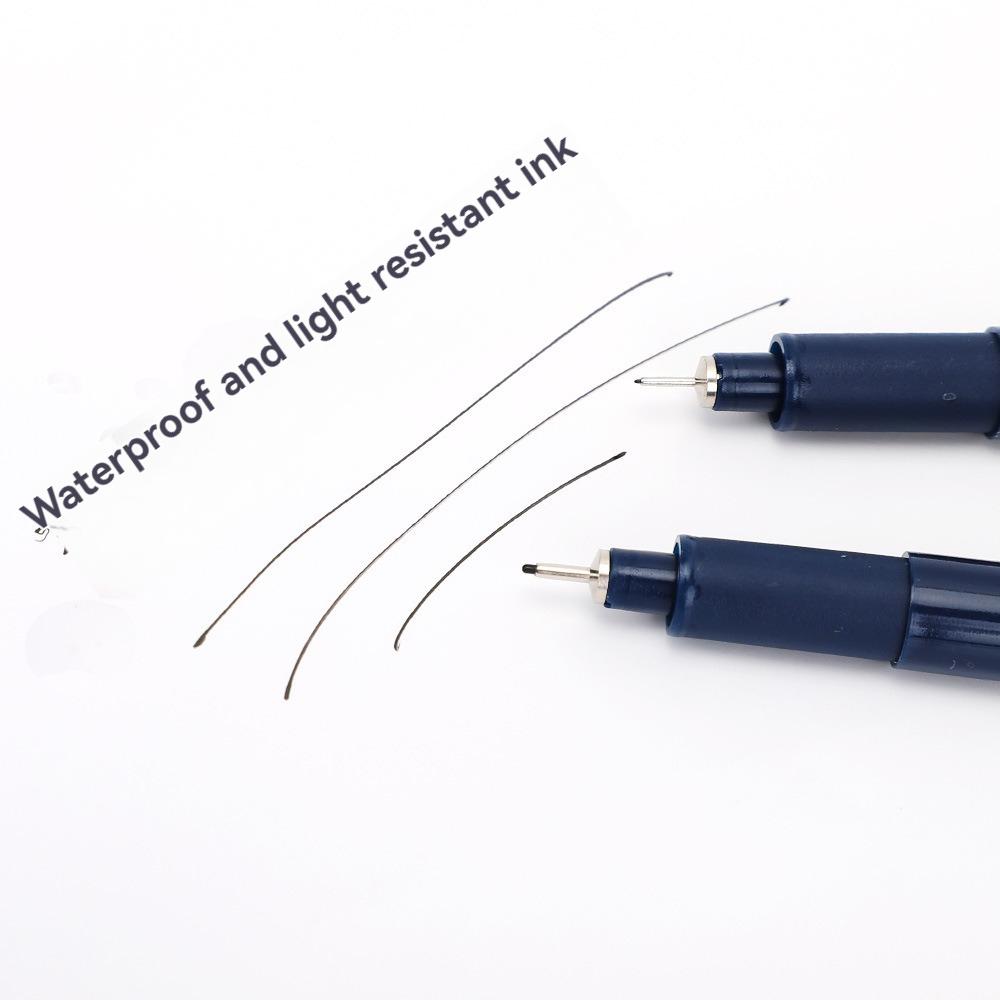 12 шт./компл. художественная ручка-манга, пигментная подводка, микронная ручка, маркер, тонкая игла-лайнер, ручка для кисти для эскизов, канцелярские товары, товары для рукоделия