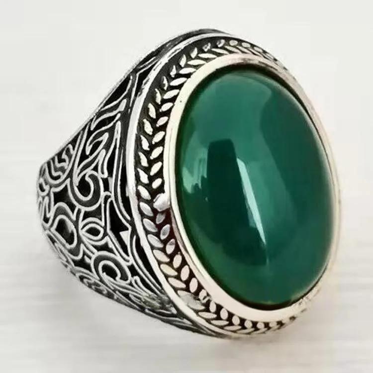 2022 Новое инкрустированное кольцо класса люкс для мужчин с желтым янтарным кристаллом, кольцо в стиле ретро для личности, для посещения банкетной вечеринки, ювелирное изделие