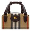 Burberry Classic Logo Cuffed Handle Cotton Mini Crossbody Tote Bag Women handbags Beige 81152811