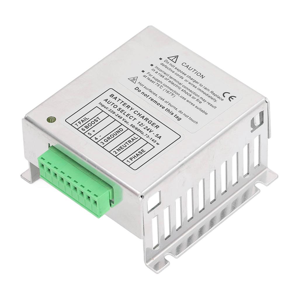 Зарядное устройство для аккумулятора генератора 5A Дизельный генератор Часть 12 24 В постоянного тока Автоматическое изменение напряжения 220?240 В переменного тока