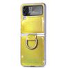 Чехол с точным вырезом для защиты от падения для Samsung Galaxy Z Flip4 Flip 4 5g Flip3 Flip 3 Finger Ring Color Phone Bag