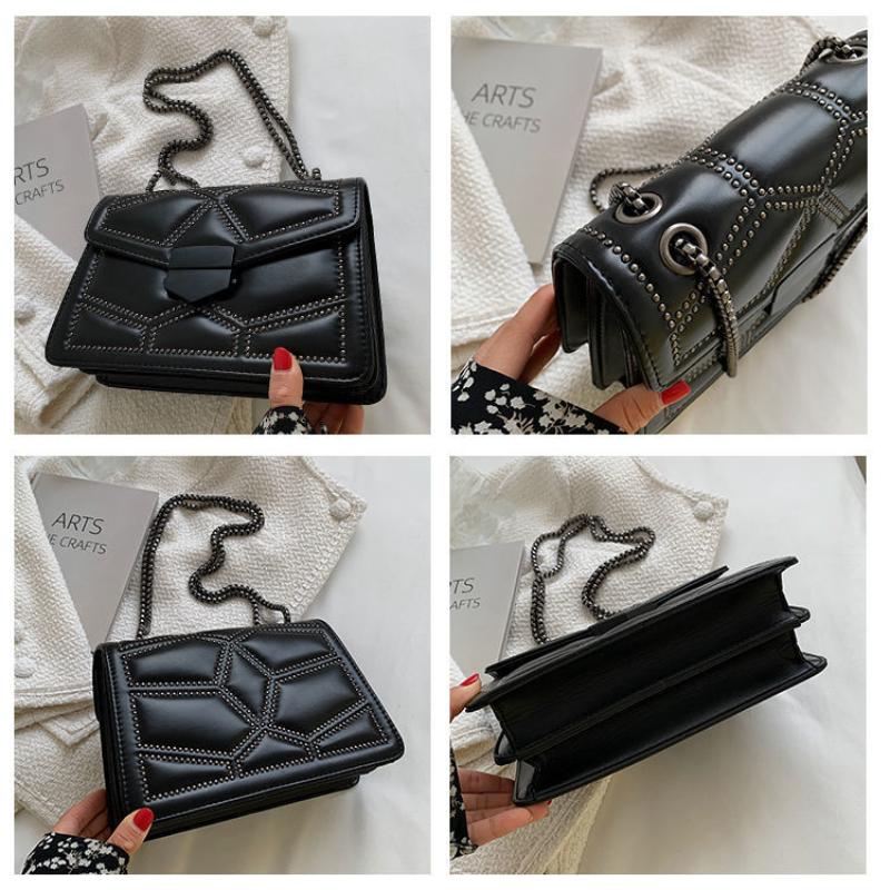 Advanced Westernized Women's Shoulder Bag Versatile Chain Underarm Bag Single Shoulder Crossbody Bag Ins Style Small Square Bags