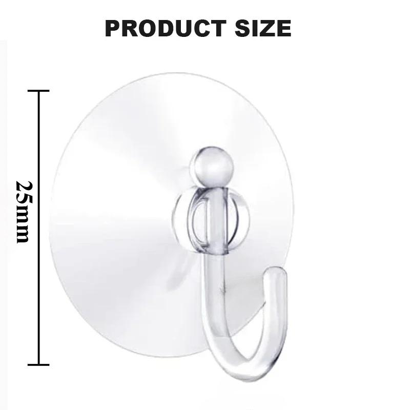 5/10/20 шт. Профессиональный прозрачный пластиковый крючок на присоске для плитки в ванной и на кухне