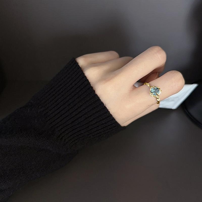 Кольцо Арт-деко Геометрическое Блестящее Звезда Сердце Микровставка Цирконий Нежное Штабелируемое Повседневное Универсальное Женское Изысканное Кольцо на Палец