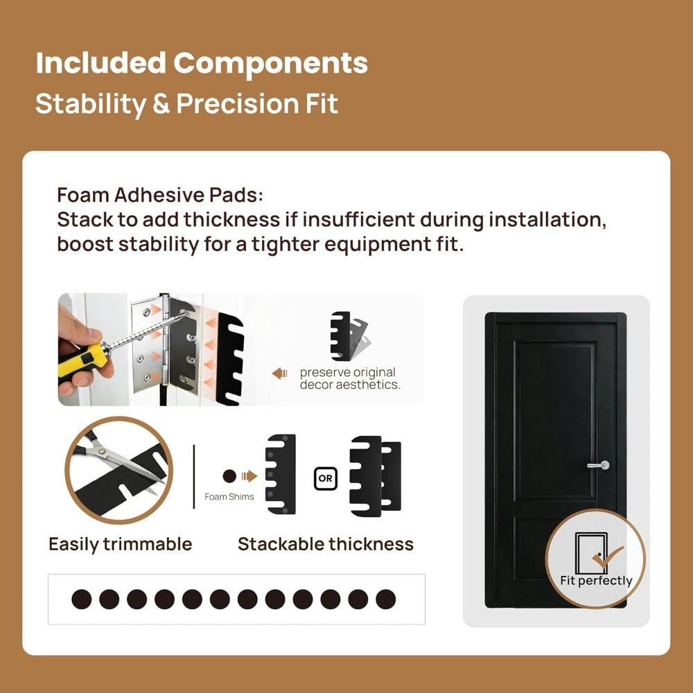 5pcs Thickness Adjustable Hinge Spacers Furniture Leveling Hinge Shims Door Hinge Shims Hardware