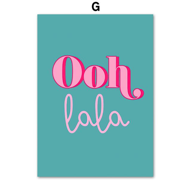 Wild Leopard Tiger Rainbow Girl Power Lips Vase Flower Wall Art Canvas Painting Nordic Poster Wall Picture For Living Room Decor No Frame