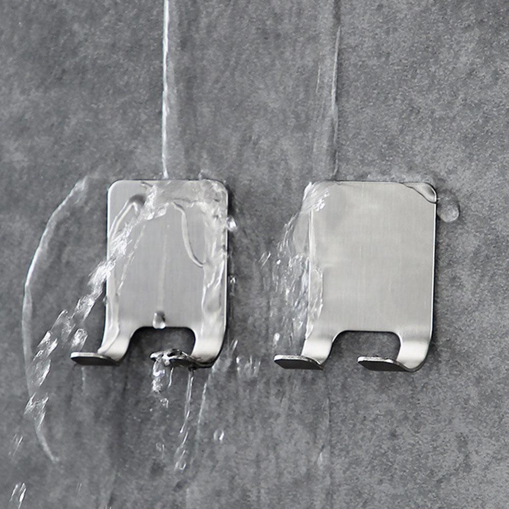 Razor Holder for Shower, Stainless Steel Razor Holder Hooks, Waterproof Self-Adhesive Shaver Holder Hanger Hooks for Bathroom
