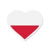 Aimant Coeur Drapeau Pologne - Multicolore - 9 Cm - 50 Pièces - Résine Synthétique - Mixte