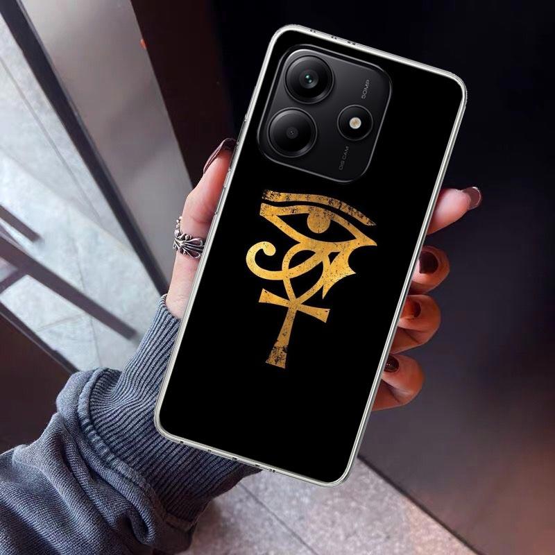 Sacred Eye of Horus Egypt Fresco Phone Case For Xiaomi Redmi Note 15 14 14S 13 12S 12 Pro Plus 11S 11 10S 10 4G Cover 11E 11T 5G