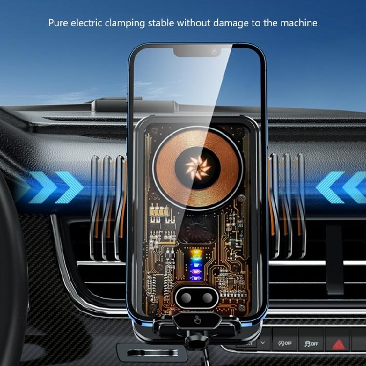 Беспроводная автомобильная зарядка, Держатель для телефона Автомобильное крепление 66 Вт Быстрая зарядка Автоматический зажим Автомобильная зарядка Держатель для телефона Крепление