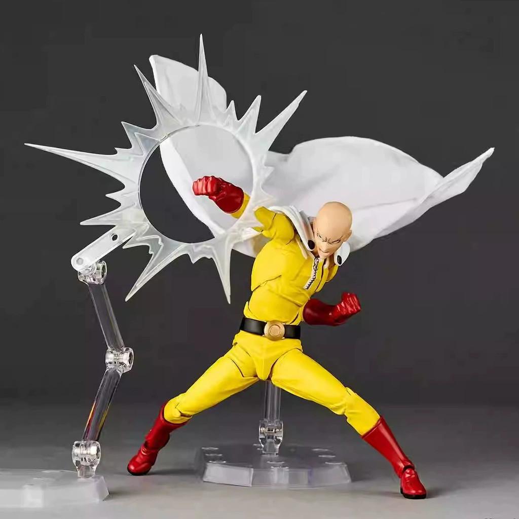 One Punch Man Saitama Genos Pvc Articulated Figure With Dynamic Pose For Collectors