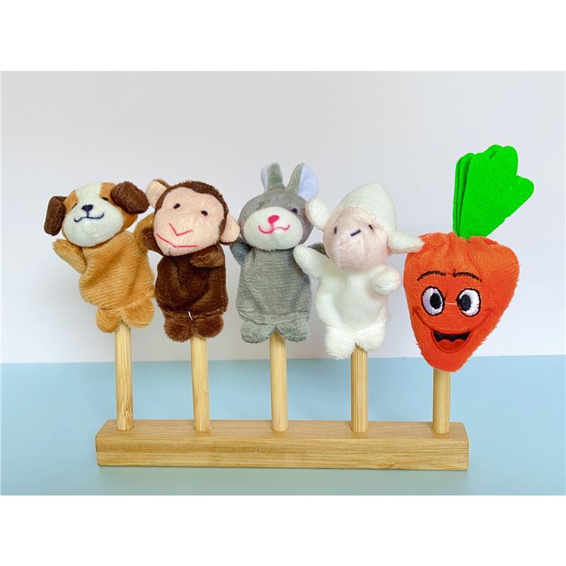 Подставка для пальчиковых кукол в виде животных для языковых зон детского сада и кукольного домика