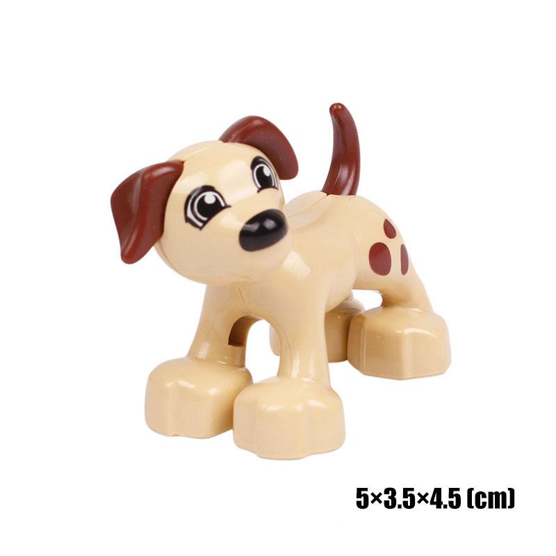 Big Size Building Blocks Animal Accessorie Compatible Duplo Rabbit Fish Bear Chicken Pig Duck Dog Cat Horse Cow Sheep Toys Gifts