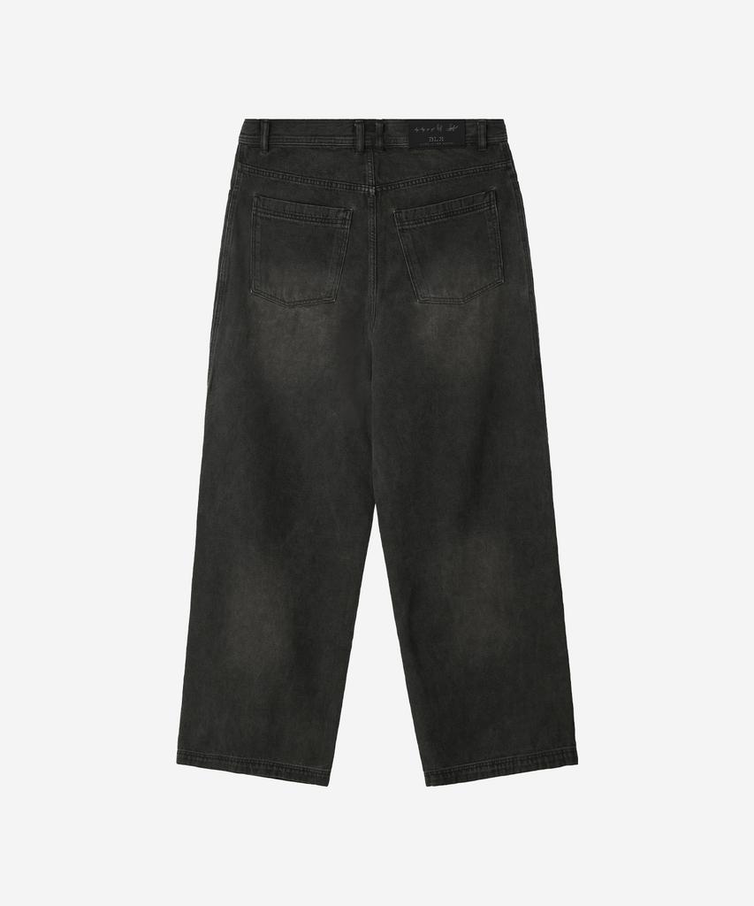 BLR Oil Washed Double Waist Denim Pants