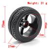 RC Drift Tires RC Racing Car Tires 4pcs Replacements for 1/10 HSP94123 94122 D5 Yokomo RC Drift Car